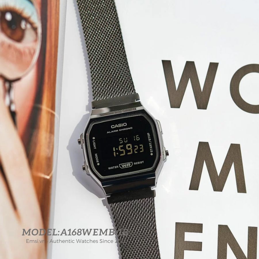 Casio A168WEMB-1BDF - Đồng Hồ Nam - Pin / Quartz - Kính Nhựa - Size Mặt 36.5mm - Bảo Hành 5 Năm - Chính Hãng