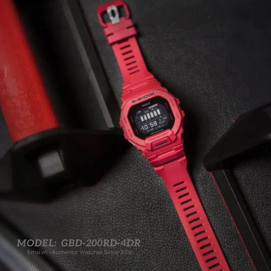 Casio GBD-200RD-4DR - Đồng Hồ Nam - Pin / Quartz - Kính Khoáng - Size Mặt 46mm - Bảo Hành 5 Năm - Chính Hãng