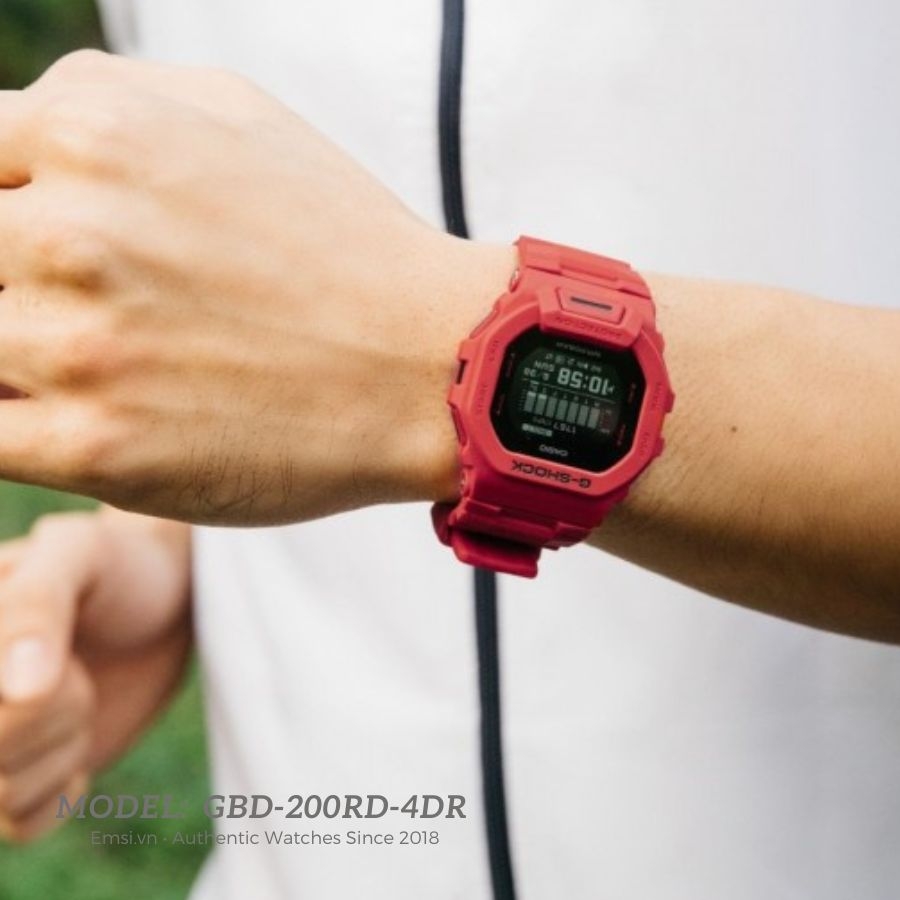 Casio GBD-200RD-4DR - Đồng Hồ Nam - Pin / Quartz - Kính Khoáng - Size Mặt 46mm - Bảo Hành 5 Năm - Chính Hãng