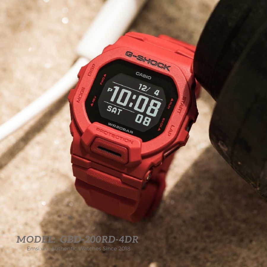 Casio GBD-200RD-4DR - Đồng Hồ Nam - Pin / Quartz - Kính Khoáng - Size Mặt 46mm - Bảo Hành 5 Năm - Chính Hãng