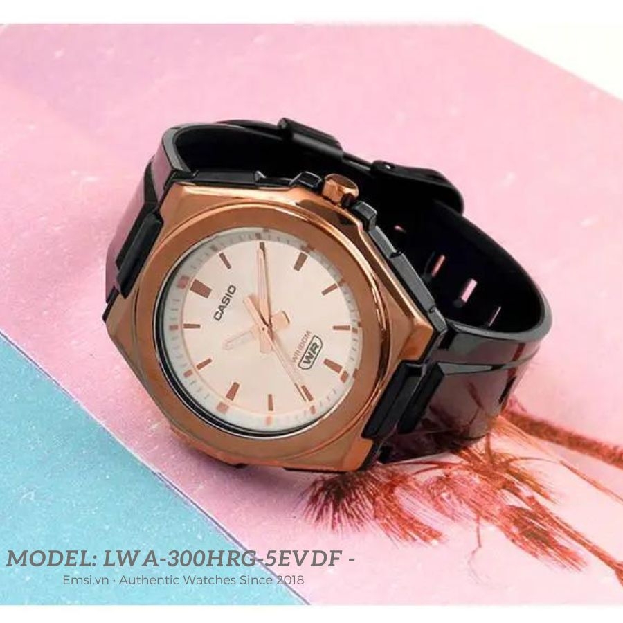 Casio LWA-300HRG-5EVDF - Đồng Hồ Nữ - Pin / Quartz - Kính Nhựa - Size Mặt 42mm - Bảo Hành 5 Năm - Chính Hãng