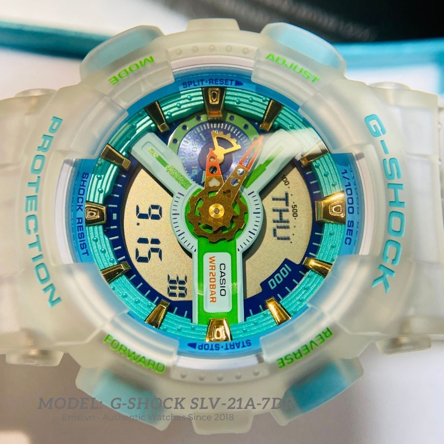 G-Shock SLV-21A-7DR - Đồng Hồ Nam - Pin / Quartz - Kính Khoáng - Size Mặt 51mm - Bảo Hành 5 Năm - Chính Hãng