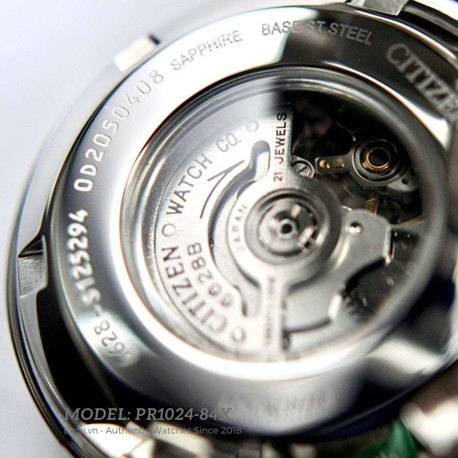 Đồng Hồ Citizen PR1024-84X Nữ Máy Cơ Kính Sapphire 28mm - KÍNH SAPPHIRE- Hàng Hiếm