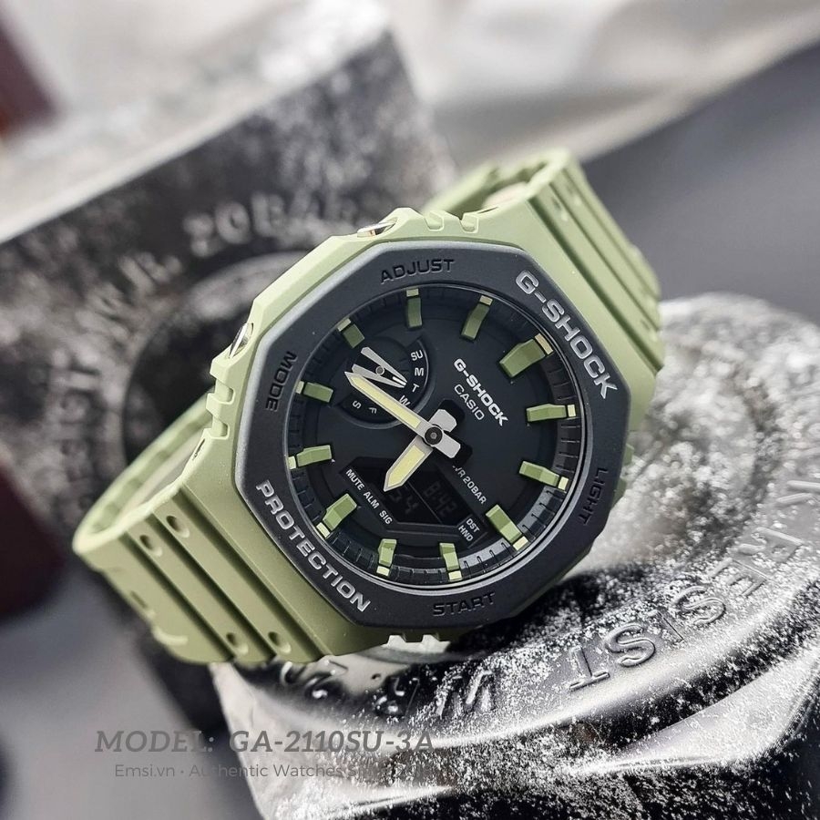 G-Shock GA-2110SU-3A - Đồng hồ nam - Điện tử - Size mặt 45.4mm - Kính khoáng EMSI.VN