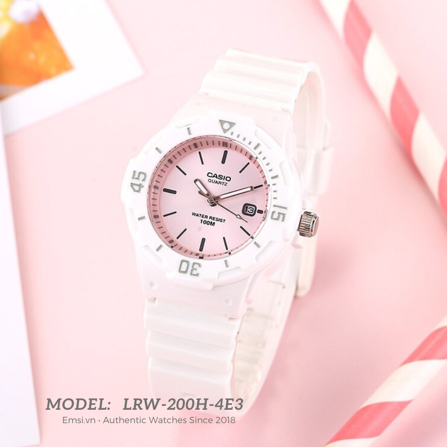Casio LRW-200H-4E3VDF - Đồng Hồ Trẻ Em - Pin / Quartz - Kính Nhựa - Size Mặt 34mm - Bảo Hành 5 Năm - Chính Hãng