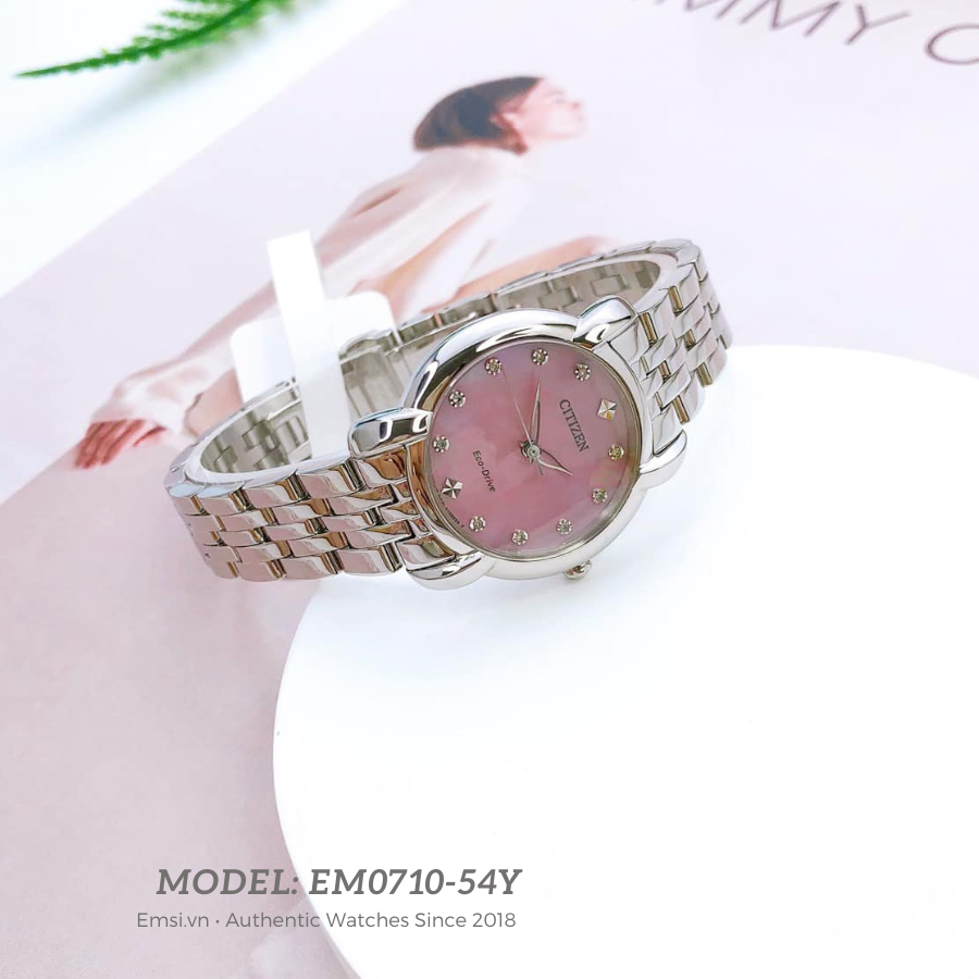 Citizen EM0710-54Y - Đồng Hồ Nữ - Eco Drive - Kính Sapphire - Size Mặt 30mm - Bảo Hành 5 Năm - Chính Hãng