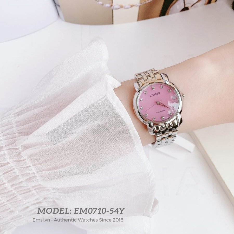 Citizen EM0710-54Y - Đồng Hồ Nữ - Eco Drive - Kính Sapphire - Size Mặt 30mm - Bảo Hành 5 Năm - Chính Hãng