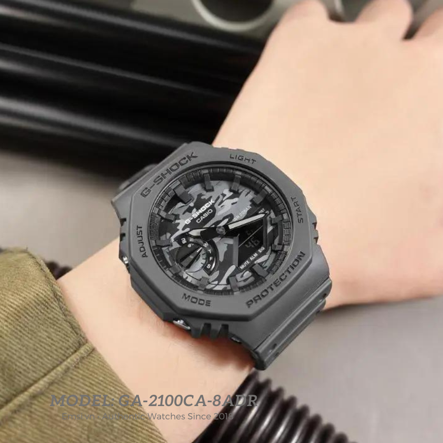 Casio G-Shock GA-2100CA-8ADR - Đồng Hồ Nam - Pin / Quartz - Kính Khoáng - Size Mặt 45.4mm - Bảo Hành 5 Năm - Chính Hãng