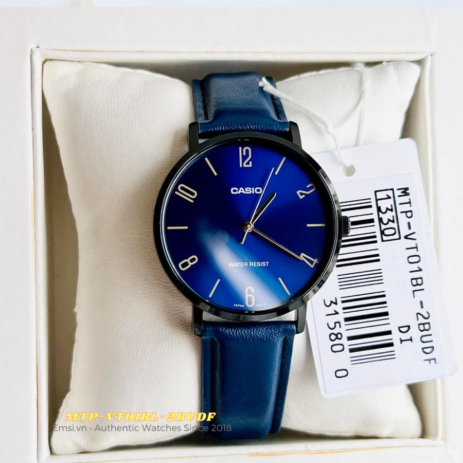Casio MTP-VT01BL-2BUDF - Đồng Hồ Nam - Pin / Quartz - Kính Khoáng - Size Mặt 40mm - Bảo Hành 5 Năm - Chính Hãng