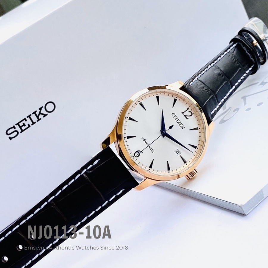 Citizen NJ0113-10A - Đồng Hồ Nam - Cơ - Automatic - Kính Khoáng - Size Mặt 40mm - Bảo Hành 5 Năm - Chính Hãng