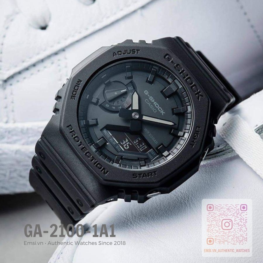 G-Shock GA-2100-1A1DR - Đồng Hồ Nam - Điện Tử - Kính Khoáng - Size Mặt 45.4mm - Bảo Hành 5 Năm - Chính Hãng