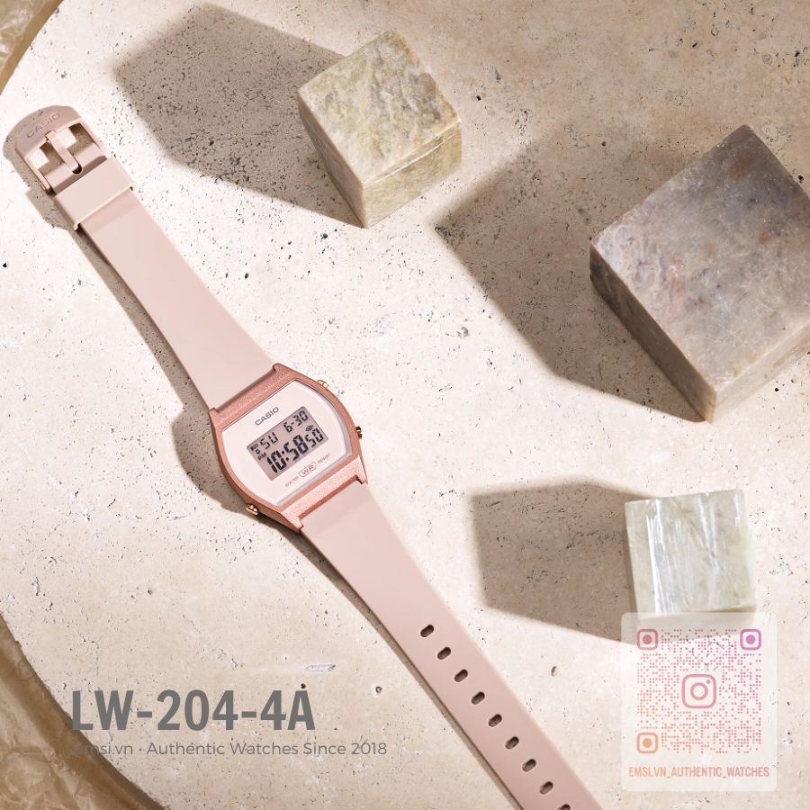 Casio LW-204-4ADF - Đồng hồ nữ - Điện tử - Size mặt 35mm - Kính nhựa - Bảo Hành 5 Năm - Chính Hãng