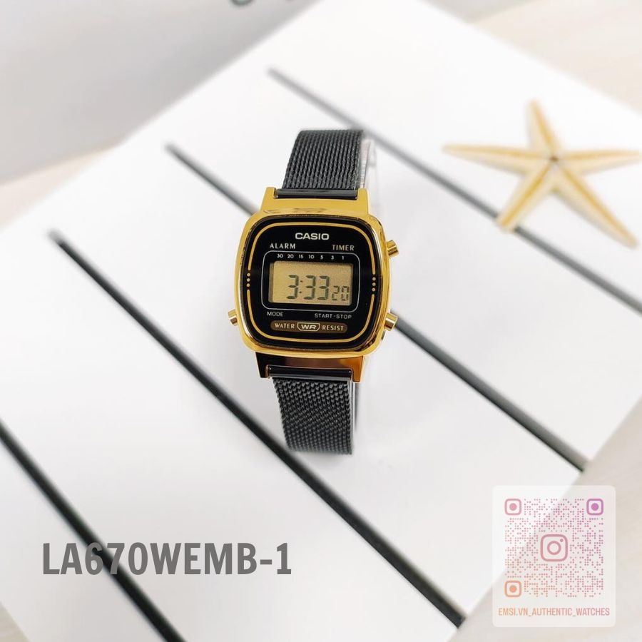 Casio LA670WEMB-1 - Đồng Hồ Nữ - Điện Tử - Size Mặt 24.6mm EMSI.VN