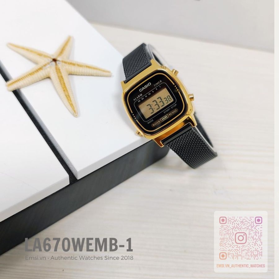 Casio LA670WEMB-1 - Đồng Hồ Nữ - Điện Tử - Size Mặt 24.6mm EMSI.VN