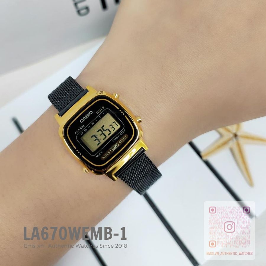 Casio LA670WEMB-1 - Đồng Hồ Nữ - Điện Tử - Size Mặt 24.6mm EMSI.VN