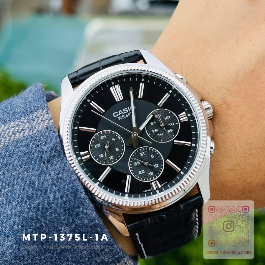 Casio MTP-1375L-1AVDF - Đồng Hồ Nam - Pin / Quartz - Kính Khoáng - Size Mặt 42mm - Bảo Hành 5 Năm - Chính Hãng