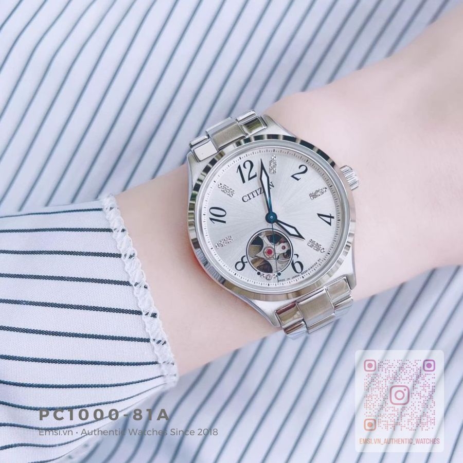 Citizen PC1000-81A - Đồng Hồ Nữ - Cơ - Automatic - Kính Sapphire - Size Mặt 34mm - Bảo Hành 5 Năm - Chính Hãng