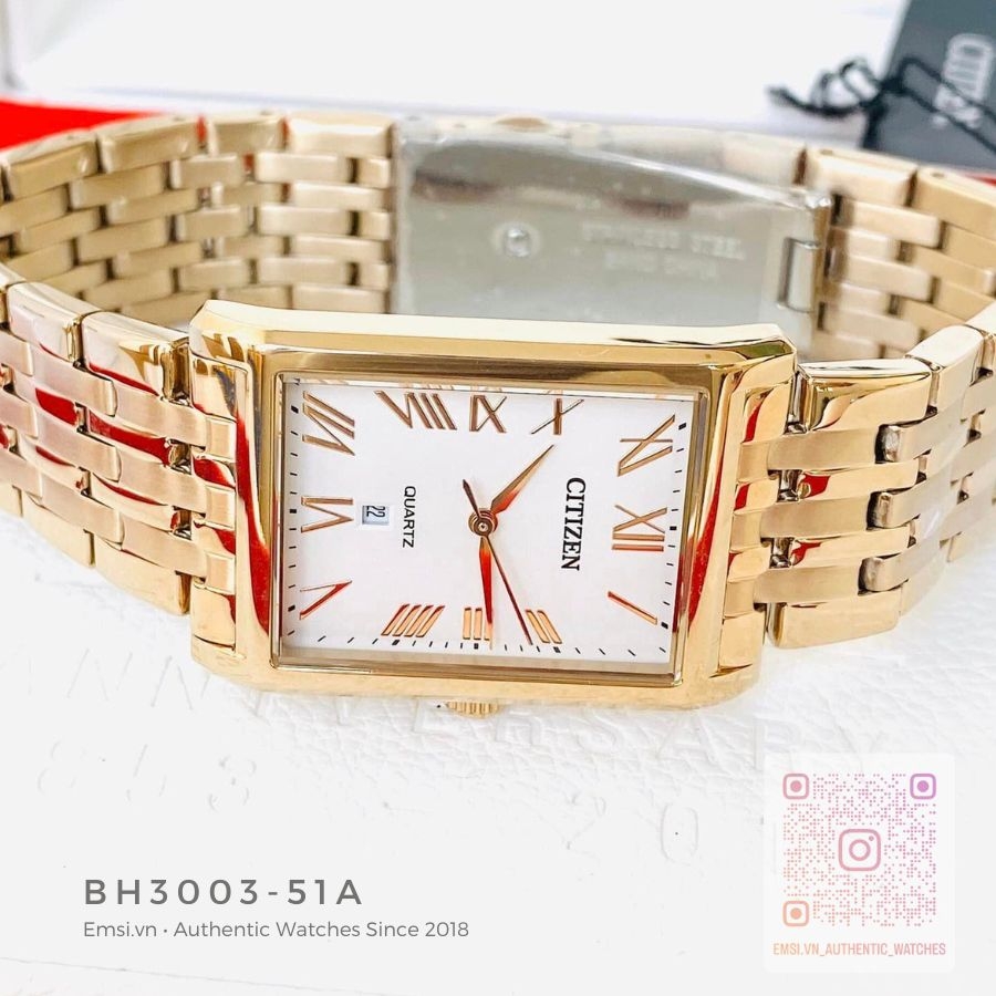 Citizen BH3003-51A - Đồng Hồ Nam - Pin / Quartz - Kính Khoáng - Size Mặt 30mm - Bảo Hành 5 Năm - Chính Hãng