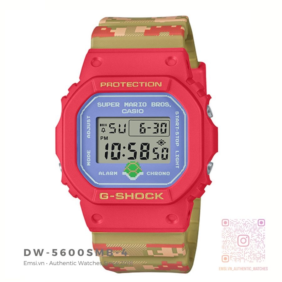 DW-5600SMB-4 | ĐỒNG HỒ SỐ | G-SHOCK -  SUPER MARIO BROS. Guaranteed - LIMITED