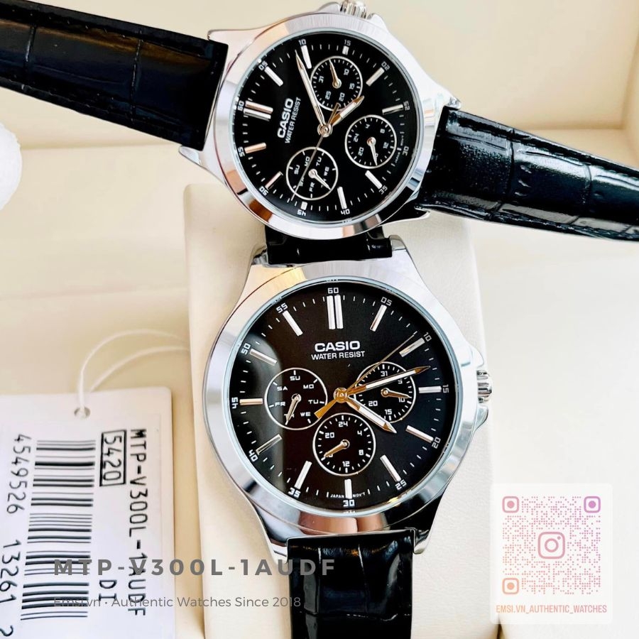 Casio MTP-V300L-1AUDF - Đồng Hồ Nam - Pin / Quartz - Kính Khoáng - Size Mặt 41.5mm - Bảo Hành 5 Năm - Chính Hãng