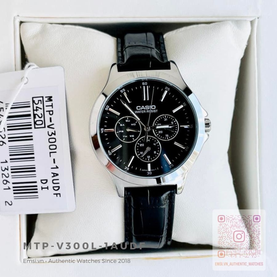 Casio MTP-V300L-1AUDF - Đồng Hồ Nam - Pin / Quartz - Kính Khoáng - Size Mặt 41.5mm - Bảo Hành 5 Năm - Chính Hãng