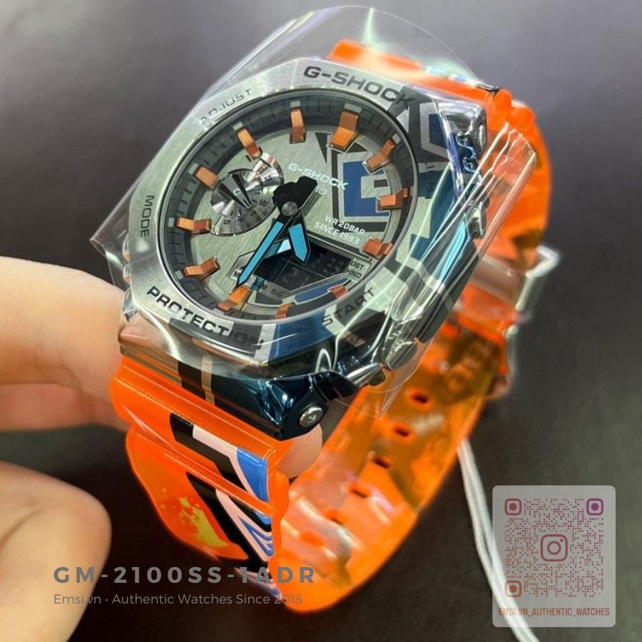 G-Shock GM-2100SS-1ADR - Đồng hồ nam - Pin / Quartz - Kính khoáng - Size mặt 44.5mm - Bảo Hành 5 Năm - Chính Hãng
