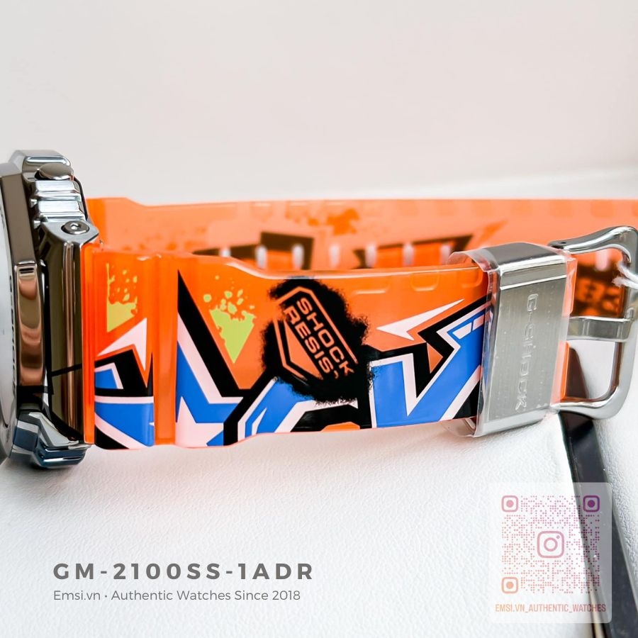 G-Shock GM-2100SS-1ADR - Đồng hồ nam - Pin / Quartz - Kính khoáng - Size mặt 44.5mm - Bảo Hành 5 Năm - Chính Hãng