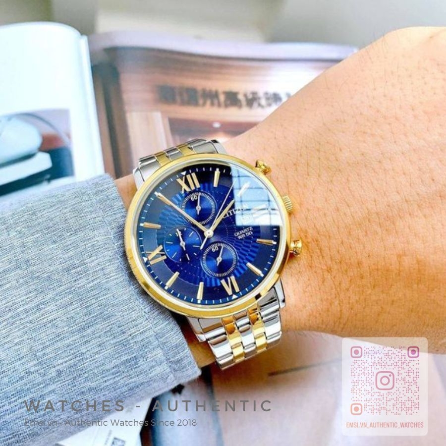 Citizen AN3616-75L - Đồng Hồ Nam - Pin/Quartz - Kính Khoáng - Size Mặt 41mm EMSI.VN