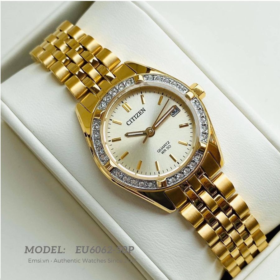 Citizen EU6062-50P - Đồng Hồ Nữ - Pin / Quartz - Kính Khoáng - Size Mặt 26mm - Bảo Hành 5 Năm - Chính Hãng