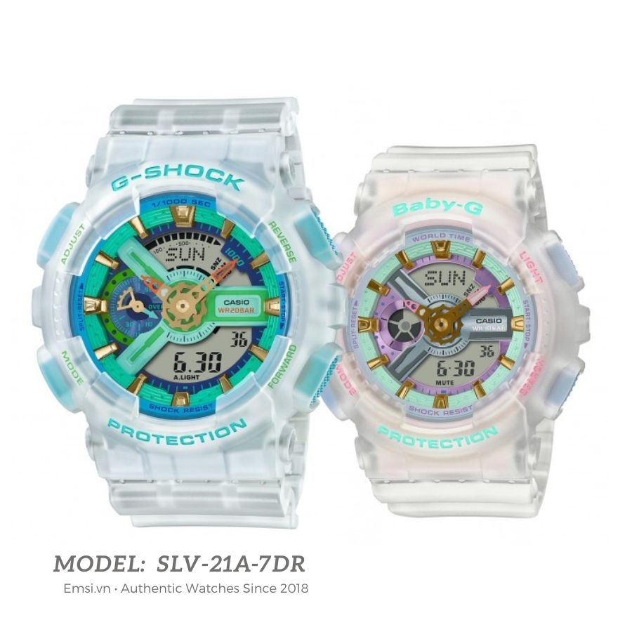 G-Shock SLV-21A-7DR - Đồng Hồ Nam - Pin / Quartz - Kính Khoáng - Size Mặt 51mm - Bảo Hành 5 Năm - Chính Hãng