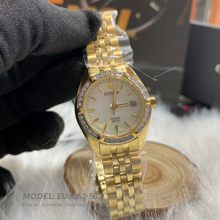Citizen EU6062-50D - Đồng hồ nữ - Pin / Quartz - Size mặt 26mm - Kính khoáng - Bảo Hành 5 Năm - Chính Hãng
