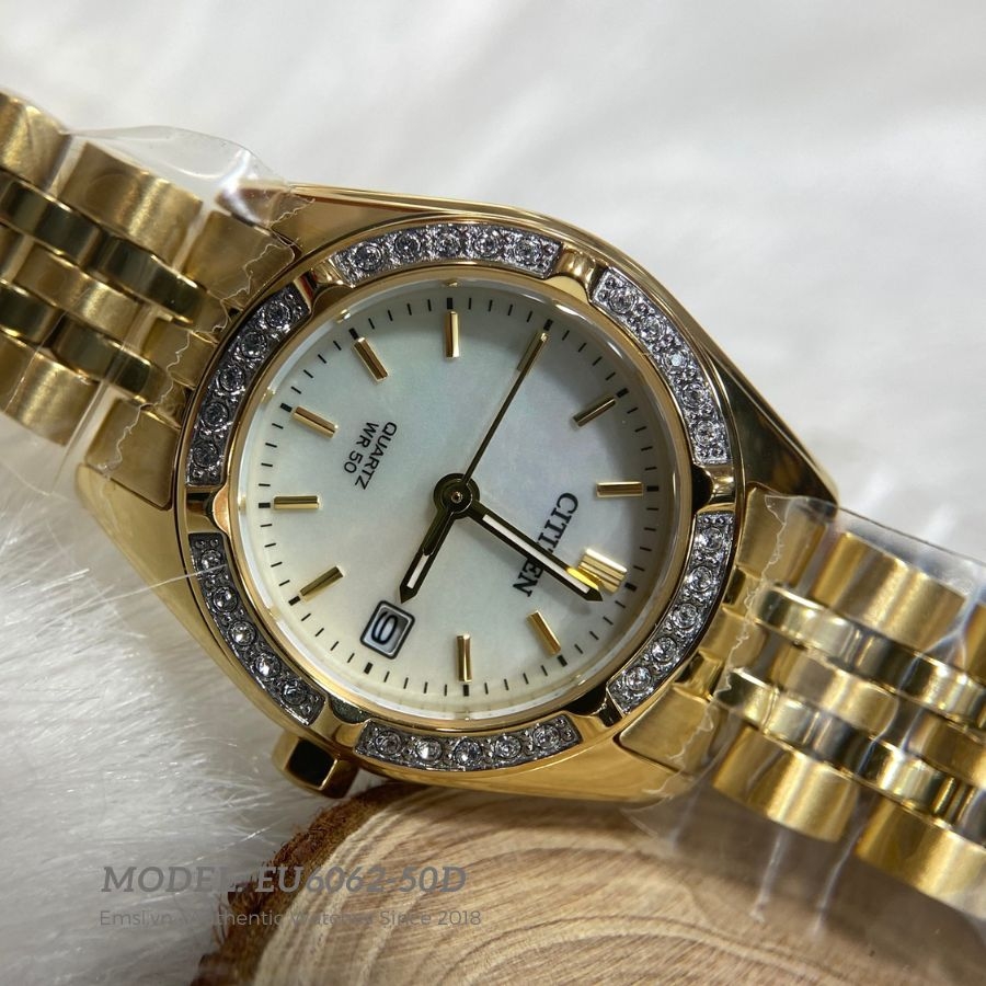 Citizen EU6062-50D - Đồng hồ nữ - Pin / Quartz - Size mặt 26mm - Kính khoáng - Bảo Hành 5 Năm - Chính Hãng