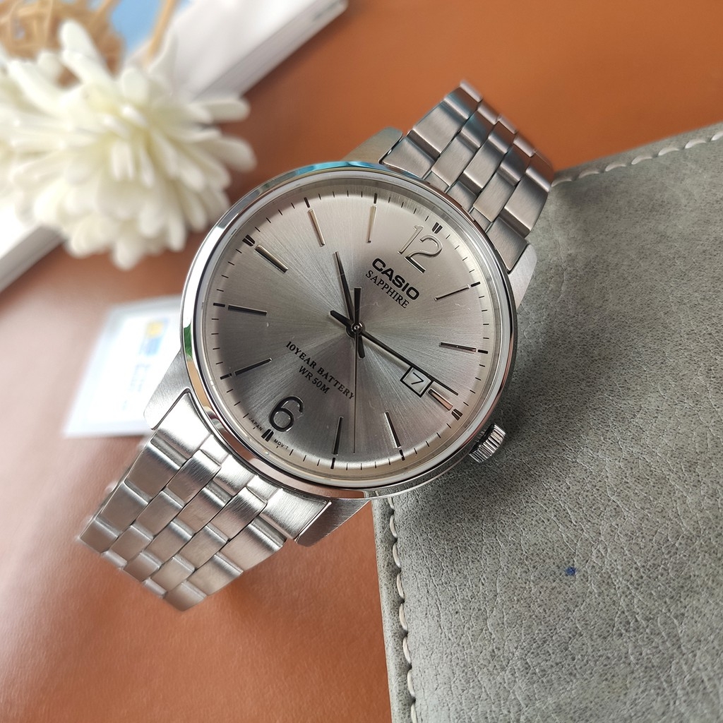Casio MTS-110D-7AVDF - Đồng Hồ Nam - Pin / Quartz - Kính Sapphire - Size Mặt 39mm - Bảo Hành 5 Năm - Chính Hãng