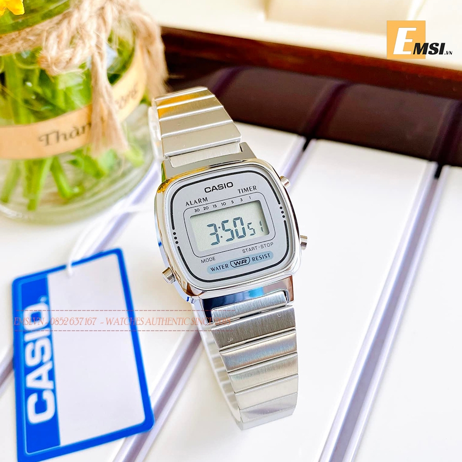 Casio LA670WA-7D - Kính nhựa - Đồng hồ nữ - Điện tử - Size mặt 24.6mm EMSI.VN