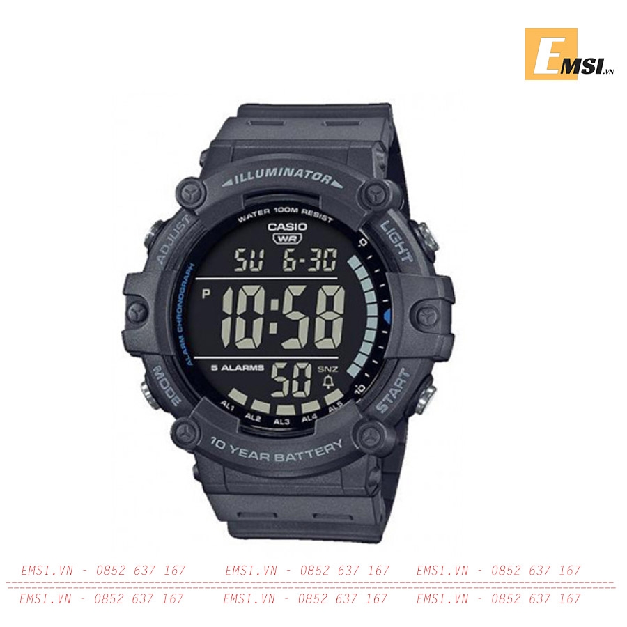 Casio AE-1500WH-8BVDF - Đồng Hồ Nam - Điện Tử - Kính Nhựa - Size Mặt 51mm - Bảo Hành 5 Năm - Chính Hãng - Emsi.vn