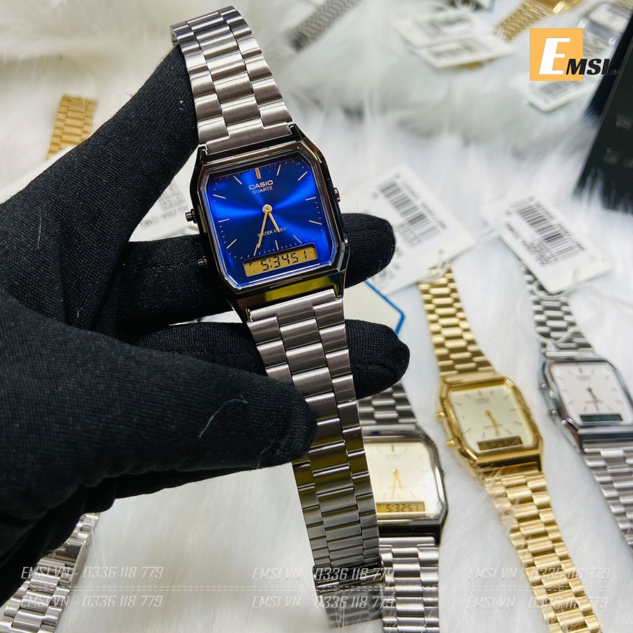 AQ-230GG-2A | Cổ điển | Trẻ trung | Đồng hồ Nam | Đồng hồ Nữ - Emsi.vn