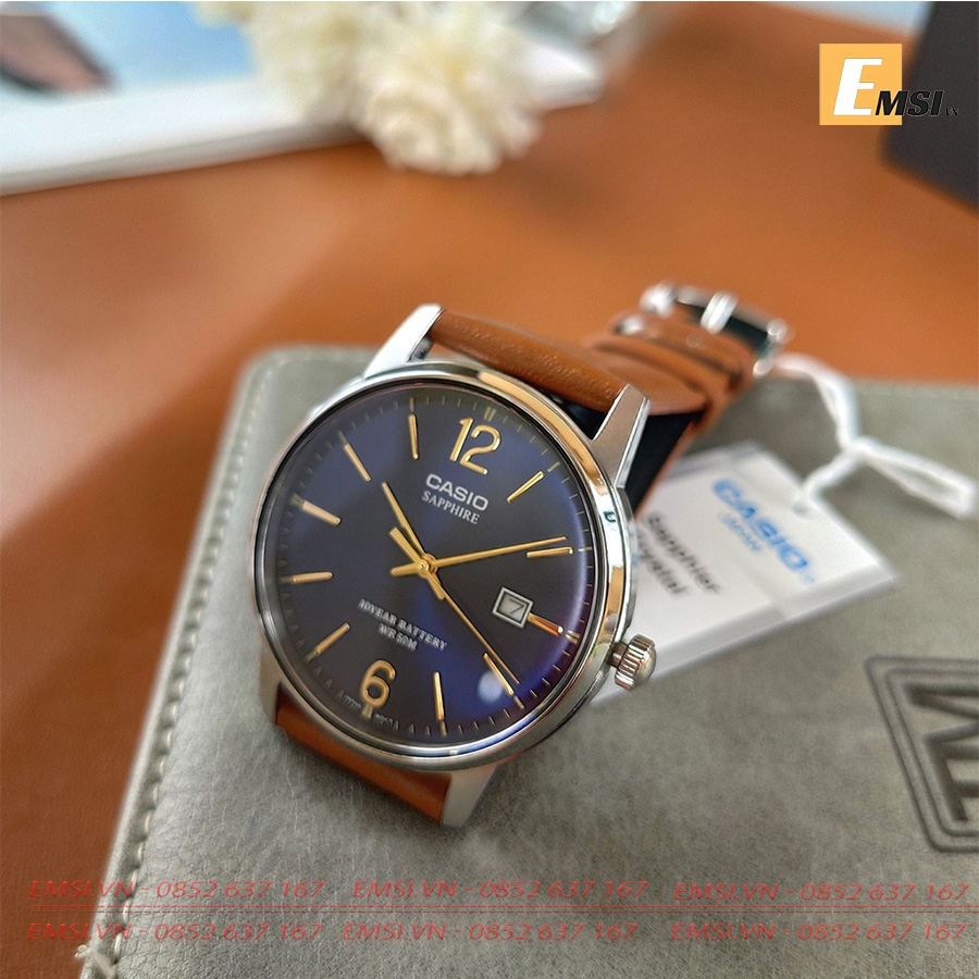 Casio MTS-110L-2A - Đồng Hồ Nam - Pin / Quartz - Kính Sapphire - Size Mặt 39mm - Bảo Hành 5 Năm - Chính Hãng