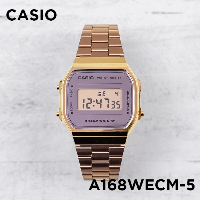 Casio A168WECM-5 - Đồng Hồ Unisex - Điện Tử - Kính Khoáng - Size Mặt 36.5mm EMSI.VN
