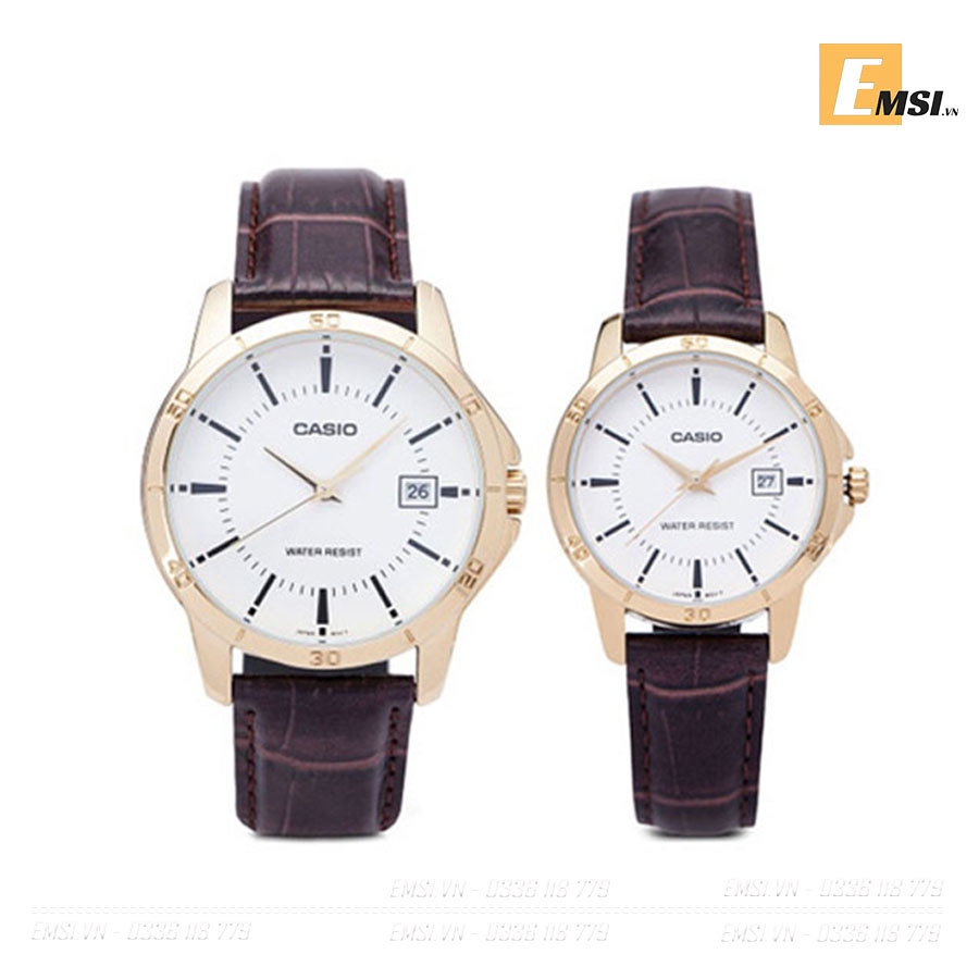 Đồng hồ Casio Đôi MTP-V004GL-7A & LTP-V004GL-7A