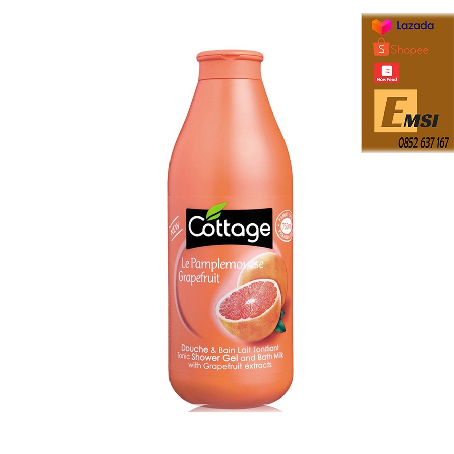 Sữa Tắm Dưỡng Trắng Da Cottage 750ml Của Pháp