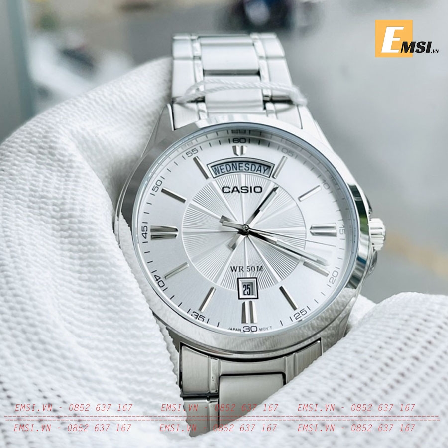 Đồng Hồ Nam Casio MTP-1381D-7A Chính Hãng Giá Tốt Nhất - Emsi.vn | Đồng Hồ Casio | Nam | Dây Kim Loại