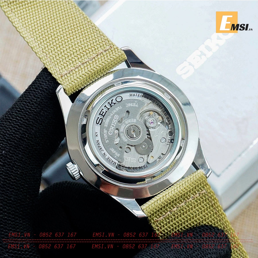Đồng hồ Seiko 5 quân đội SNZG07J1  made in Japan size 42 mm - Emsi.vn