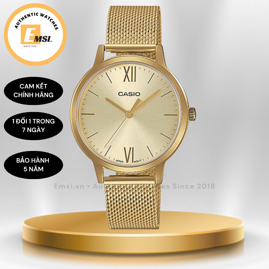 Casio LTP-E157MG-9ADF - Đồng hồ nữ - Đồng hồ Quartz - Kính khoáng - Size mặt 32mm EMSI.VN