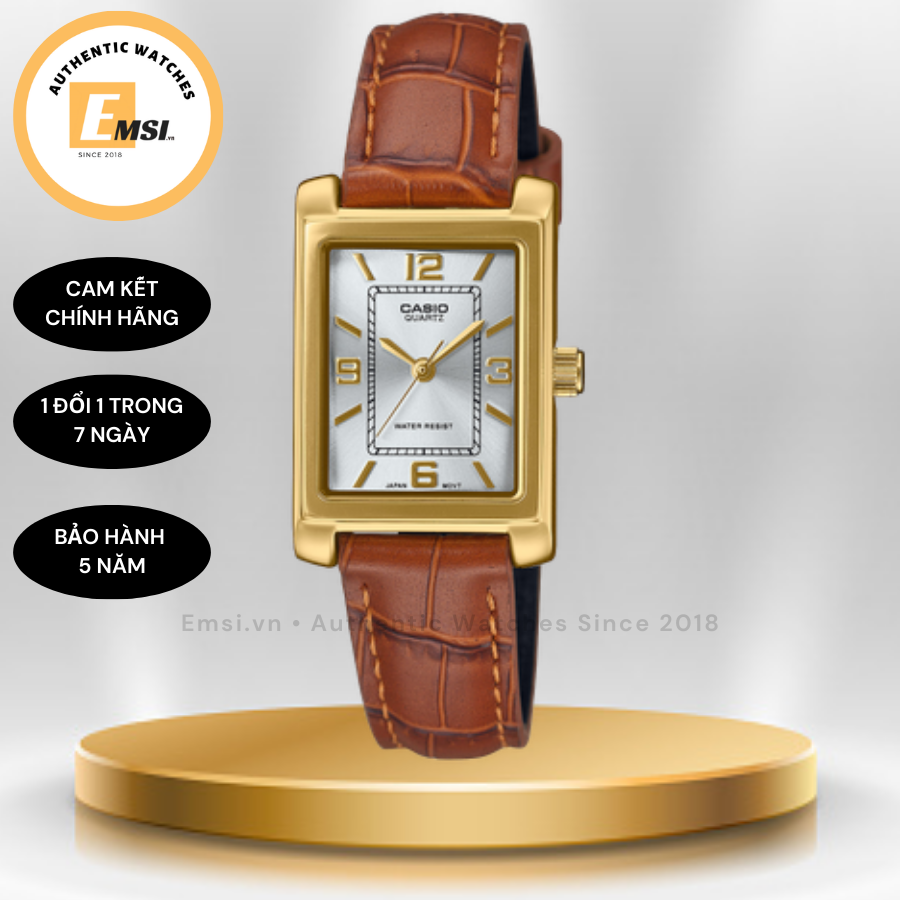 Đồng hồ Casio Nữ LTP-1234GLL-7A Chính Hãng