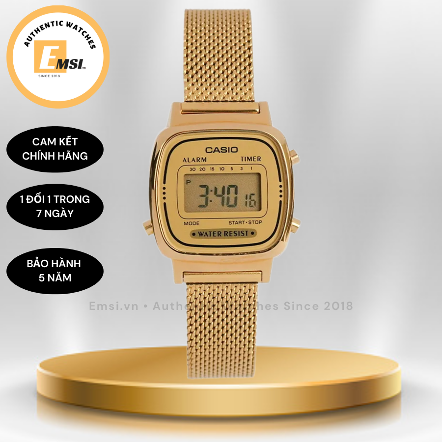 Đồng Hồ Casio Vintage Nữ LA670WEMY-9DF (LA670WEMY-9)