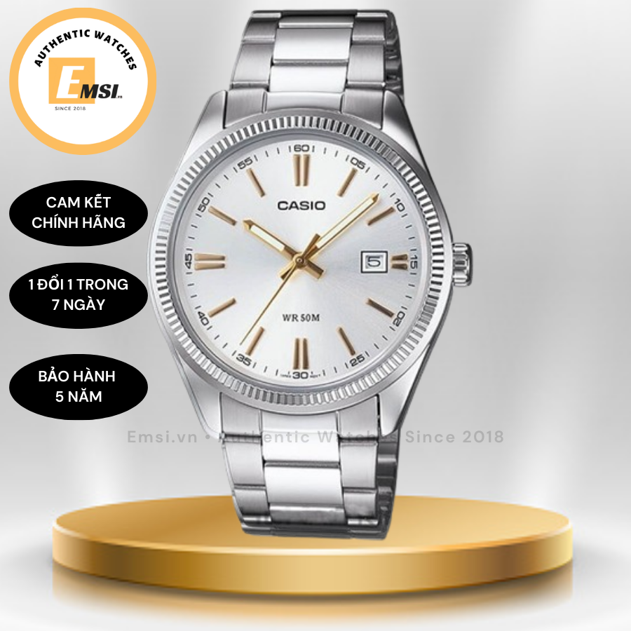 Casio MTP-1302D-7A2 - Đồng Hồ Nam - Pin / Quartz - Kính Khoáng - Size Mặt 38.5mm EMSI.VN