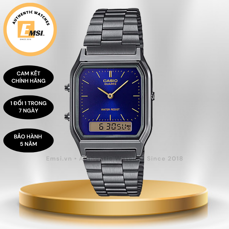 AQ-230GG-2A | Cổ điển | Trẻ trung | Đồng hồ Nam | Đồng hồ Nữ - Emsi.vn