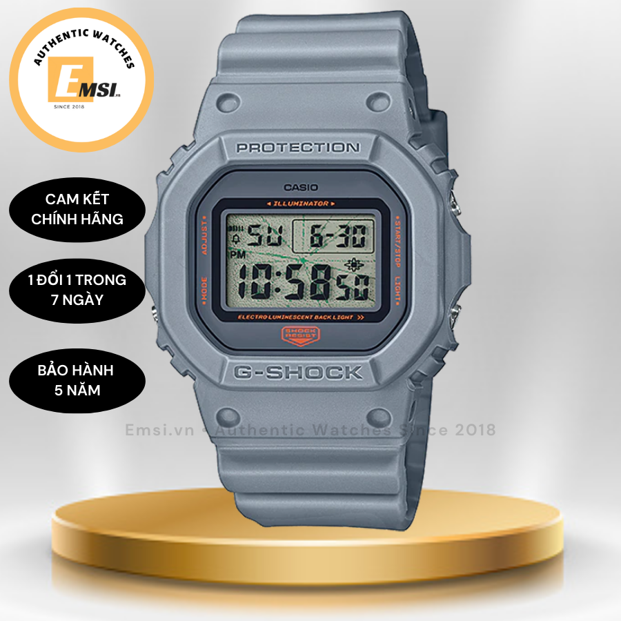G-Shock Limited Edition DW-5600MNT-8DR - Đồng Hồ Nam - Điện Tử - Size Mặt 43mm - Kính Khoáng EMSI.VN