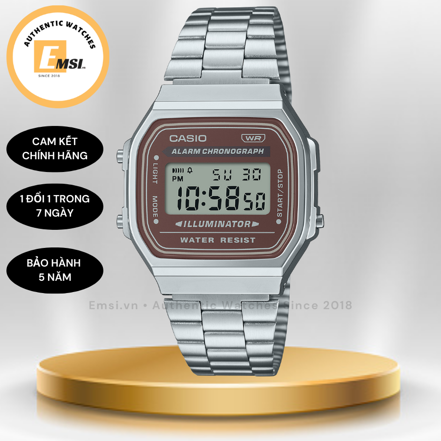 Đồng Hồ Casio Vintage Unisex A168WA-5AYDF