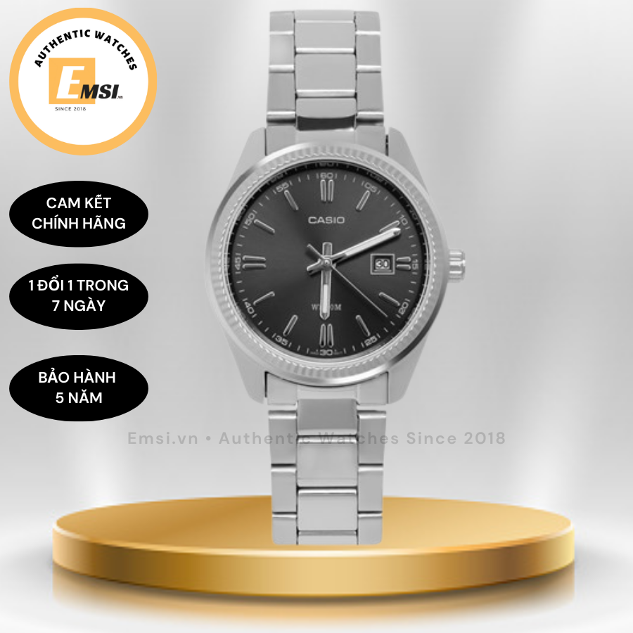 Casio LTP-1302D-1A1 - Đồng Hồ Nữ - Pin/Quartz - Kính Khoáng - Size mặt 30.2mm EMSI.VN